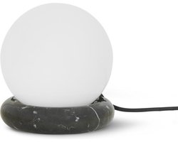 Ferm Living Rest Bureaulamp Tafellamp Zwart marmer met Glas Ø: 15 x H: 16 cm