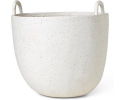 Ferm Living - Speckle Pot - Large - Bloempot - Wit