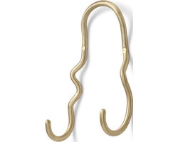 Ferm Living Wandhaak - Curvature - Brass