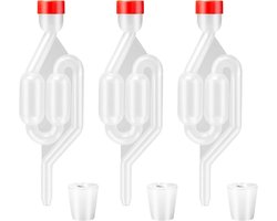 Fermentatie manden van rubber voor wijn - Set van 3, ideaal voor wijnbereiding en gisting