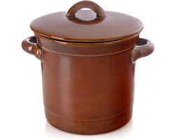 Fermentatiepot Keramiek met Deksel 1 l - Zuurkool - Zuurkoolpot
