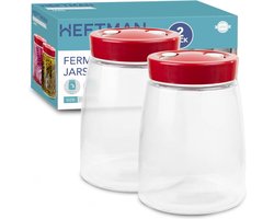 Fermentatiepot met 1 ventilatieopening - 14 liter - fermentatiepotten - 2 stuks, ideaal voor veilige fermentatie