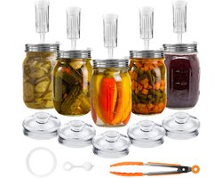 Fermentatiepot - Zuurkoolpot - Fermentatie set - Zuurdesem - Zuurdesem starter set - Fermenteren - Kimchi container