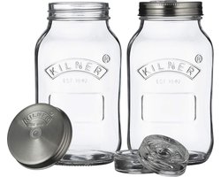 Fermentatieset glazen 1 liter transparant fermentatieglas 10 x 10 x 18 cm met populaire zoekwoorden