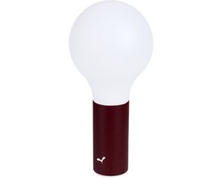Fermob Aplô outdoor lamp - Ø11.5x24.5 cm - Cérise noir - Mobiele lamp