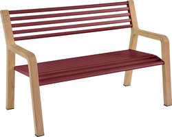 Fermob SOMERSET Bank Aluminium/Teak 122x62x82 cm