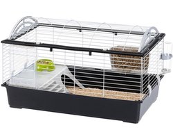 Ferplast Konijnenkooi Casita 100 - Dierenverblijf - 96 x 57 x 56 cm Zwart