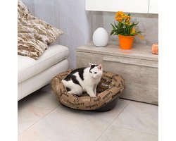 Ferplast Mand Hondenmand Met Kussen Sofa Bruin 52X39X21 Cm