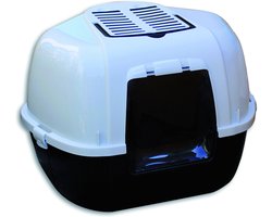 Ferplast Mika Hoek Kattenbak - Zwart/Grijs - 59 x 51.5 x 42 cm