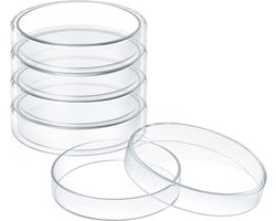 Ferrarium petrischalen 8 stuks 14.2x90mm - plastic petrischotel met deksel - steriele bacteriële cultuur schotel - laboratorium plant cel weefsel cultuur petri schotel - educatieve petri platen - lab accessoires