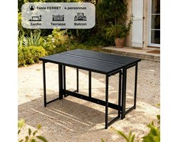 FERRET – Model tuin tafel – Vouwtafel met metaal – 98x80