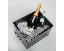 Ferro Duro - metalen ijsemmer - Champagne ijs emmer met handvat - Champagnekoeler - Drankemmer - Wijnkoeler