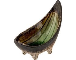 Fervido Green Aperoschaaltje 12x6,5cmh9.7cm - Op 4 Voetjes - Vorm Gondel