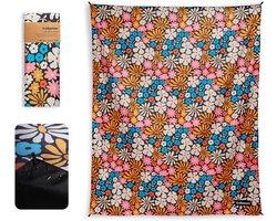 Festivaldeken - Picknickkleed Strandkleed - Buitenactiviteiten - Gemaakt van gerecycled materiaal - 60 x 70 cm - Hula Multi