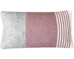 Festivity wool cushion dawn pink rectangle