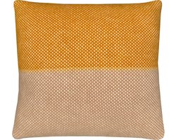 Festivity wool cushion yellow full square