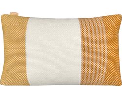 Festivity wool cushion yellow rectangle