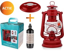 Feuerhand Stormlamp 276 Set Rood