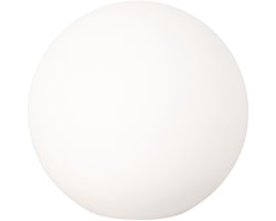 FHL easy! Dabus - moderne tuinlamp LED Bol incl. spie - Ø 30cm - IP44 - RGBW - met afstandsbediening - USB oplaadbaar - 3000K - Wit