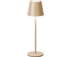 FHL easy! Viletto - Tafellamp voor buiten - 36cm - 1x LED 2,0W (incl.) - 3000K - dimbaar - 190 lm - IP54 - USB oplaadbaar - Zand