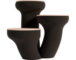 Fiastra Ancona Etagere - 3-laags - Mat Zwart