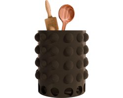 Fiastra Numana - Keukengereihouder - kunststof - zwart