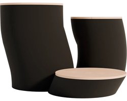 Fiastra Sassotetto Etagere - 3-laags - Mat Zwart