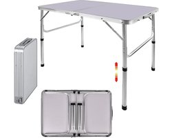 FIBILA Picknick Tafel - Camping Tafel - Klaptafels - Verstelbaar - Lichtgewicht Aluminium - Campingtafel Inklapbaar