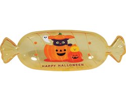 Fiestas Guirca - Oranje Halloween snoep schaal - 34 x 13 cm