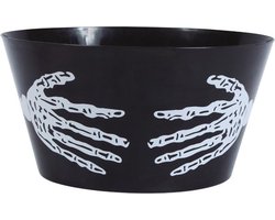 Fiestas Guirca Tafeldecoratie Schaal Halloween 22 Cm Zwart/wit
