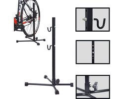 Fiets Opbergstandaard - Fiets Etalage Display Rek - Fiets standaard reparatie - Fiets houder - Fietsenrek - Zwart