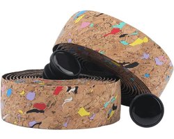 Fietsaccessoires - Racefiets handvat tape - Kurk stuur tape - Fietsaccessoire - Kleurrijk - PU lederen - Fiets handvat wrap - Eindpluggen - Geschikt voor racefiets - Kleurrijk model - 2 rollen - Stuurwiel - Stoel armleuning - Vissen rot