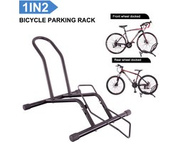 Fietsenrek Voor of Achterwiel - Fietsen Rek Racefiets, Mountainbike, Mtb etc - Fietshouder - Achterwiel Standaard / Voorwiel Standaard - Bike stand - fietsstandaard fietsen - Zwart