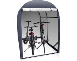 Fietsgarage voor 2 fietsen 34 m³ - Fietsschuur tuinschuur motorgarage afvalcontainerbox tentgarage antraciet