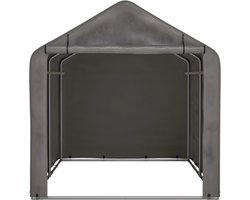 Fietsgarage – Voor tuin en opberging – Tuinschuur / Gereedschapsschuur / Opbergtent – Donkergrijs, 218 x 157 x 166 cm