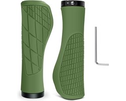 Fietsgrepen, ergonomische stuurgrepen, van antislip rubber, 22,2 mm, fietsgrepen, fietsstuur, handgrepen voor MTB, e-bike, stadsfiets, racefiets en vouwfiets