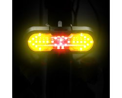Fietsrichtingaanwijzers met draadloze afstandsbediening – fietsachterlichten met geïntegreerde richtingaanwijzers voor gebruik tijdens het fietsen.