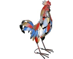 Figuur Metaal Haan Otto meerkleurig