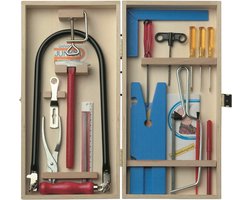 Figuurzaag set - in houten kistje voor kinderen - gereedschap- leren figuurzagen