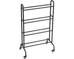 Filament-opbergrek met 4 Lagen, Robuust Rek voor 3D-Printerfilament, Rolhouder met Wielen, Ideaal voor 3D-Printstations, Kantoren en Werkplaatsen - Alleen Plank