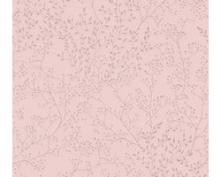 FILIGRAAN TAKKEN EN BLADEREN BEHANG | Landelijk - roze - A.S. Création Trendwall 2
