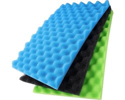 Filterschuim Kit 430mm X 280mm - Voor Visvijver - 17-inch x 11-inch (1 Reek)