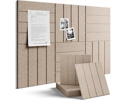 Filz Pinwand 90 x 60 cm, 6-delig, Taupe