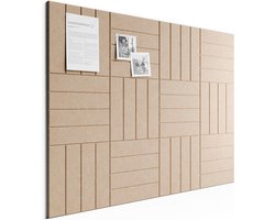 Filzpinwand 120 x 90 cm, 12 stuks, Taupe