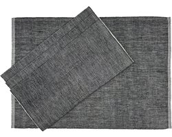 Fina placemat black - set van 4