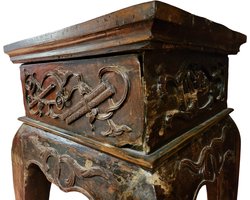 Fine Asianliving 19e Eeuw Antieke Chinese Sidetable Plantentafel Handgemaakt B43xD44xH98cm Chinese Meubels Oosterse Kast