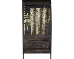 Fine Asianliving Antiek Chinees Paneel 1820-1850 Shanxi-China. Handgeschreven