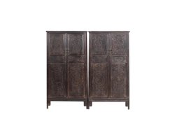 Fine Asianliving Antieke Chinese Bruidskasten Set/2 Handgesneden B86xD39xH168cm Chinese Meubels Oosterse Kast