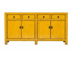 Fine Asianliving Antieke Chinese Dressoir Geel High Gloss B170xD42xH88cm Chinese Meubels Oosterse Kast