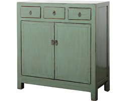 Fine Asianliving Antieke Chinese Dressoir Mint High Gloss B102xD40xH107cm Chinese Meubels Oosterse Kast